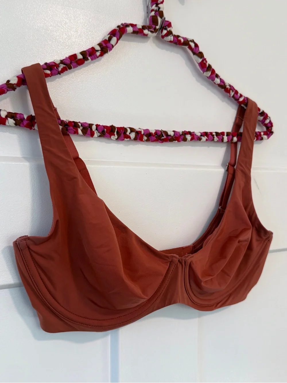 CUUP The Scoop Bra 34D Terracotta / Clay The Scoop - Microfiber Smooth Silky Bra